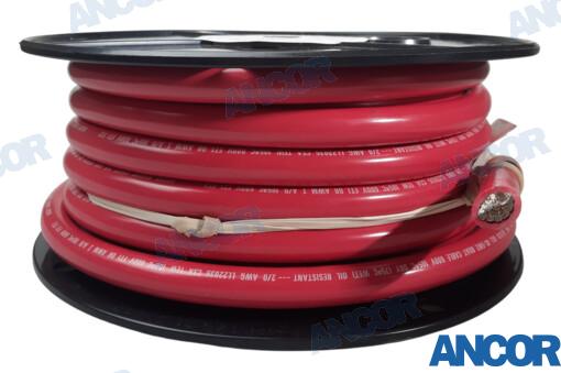 Cable Marino 00AWG (67MM²) Rojo 15M Ancor
