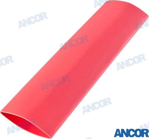 Tubo Termoretractil 9,5-3,2MM Rojo Ancor