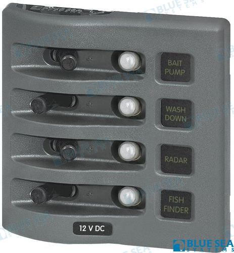 Panel Intemperie 4 P Gris Cb Blue Sea