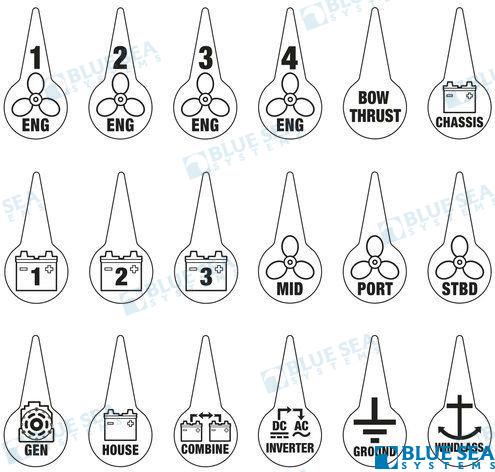 Kit Etiquetas Int.baterias Blue Sea