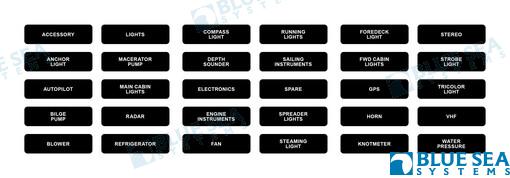 Kit Etiquetas Dc 120P Blue Sea