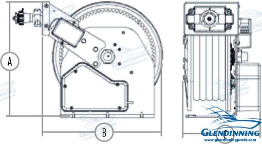 Hosemaster 5/8" 12V 35' Alum Glendinning