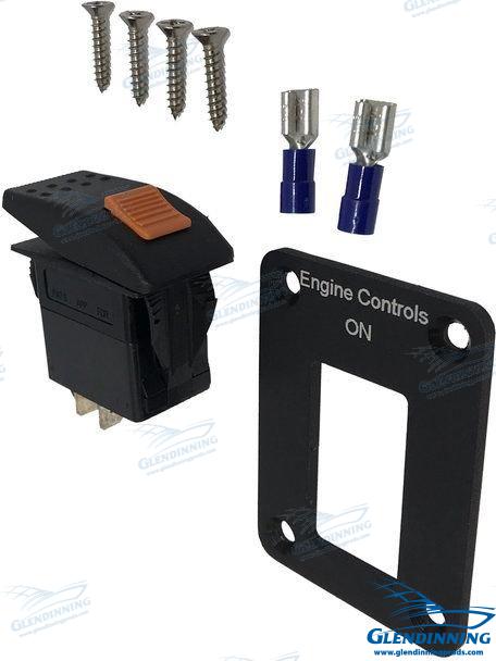 Interruptor Panel Sistema - Negro Glendinning