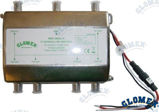 Amplificador 6 Salidas Para V9150 Glomex