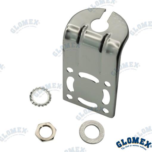 Soporte Mastil En Inoxidable En "l" 90º Glomex