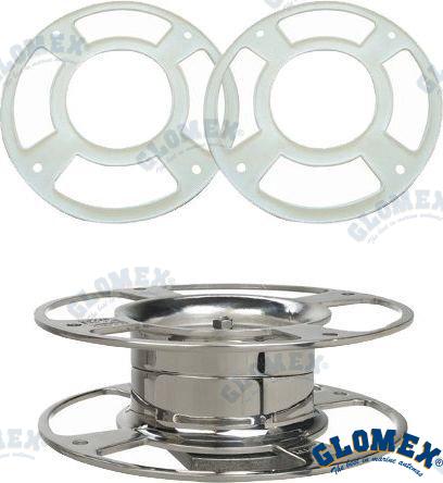 Base Ajustable 0/5, Inox. Para Antenas T Glomex