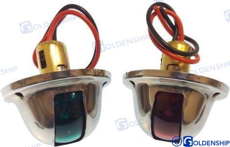 Par Luces Nav. Vert.red.inox. Goldenship