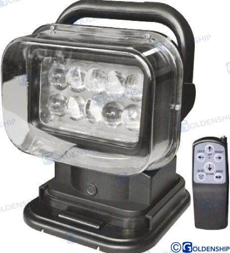 Faro Pirata Beamer Radio Negro 12V Goldenship