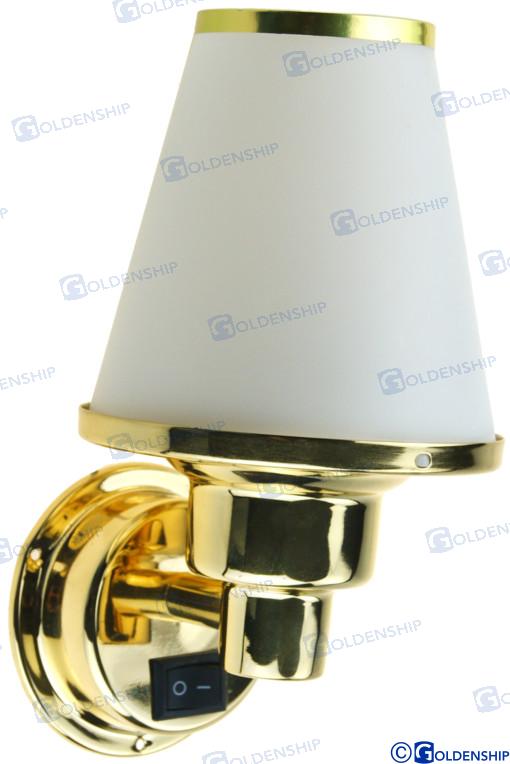 Aplique Laton Pulido Halogeno 12V 10W Goldenship