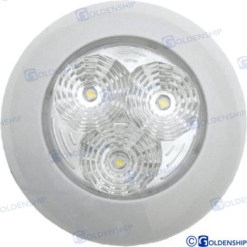 Plafon Interior Led 3W 12V-28V Blanco Goldenship