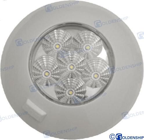 Plafon Interior Led 6W 12V-28V Blanco Goldenship