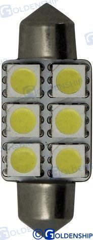 Bombilla Feston 6LED 1,3W 10/30V 15,9*37 Goldenship