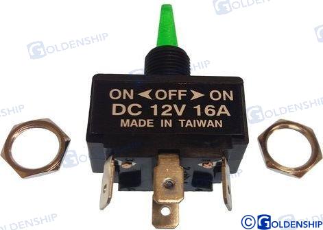 Interruptor On-off-on 4T C/luz Goldenship