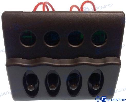 Panel 4 Interruptores - IP65 Goldenship