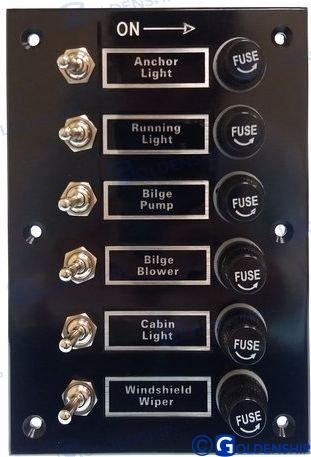 Panel 6 Interruptores Goldenship (Ref. GS11191)