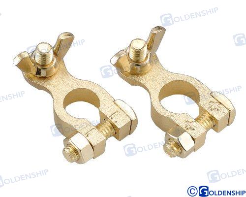 Terminales Bateria - Bronce (par) Goldenship