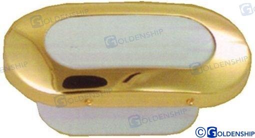 Luz Int/ext Ovalada Oro Led Blanco Goldenship