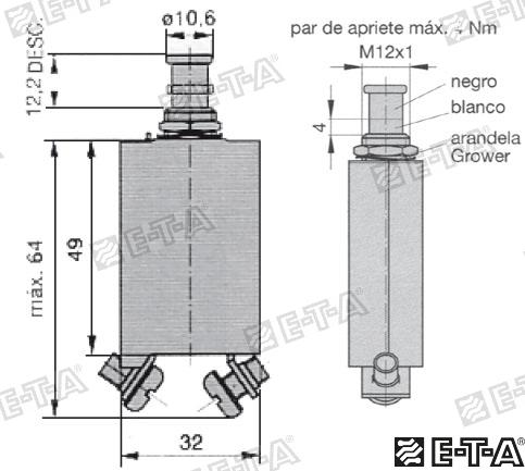 Int. Magnetotermico 40A E-T-A