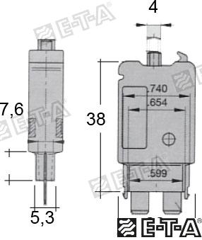 Int. Fusible Termico 10A E-T-A (Ref. GS11477)