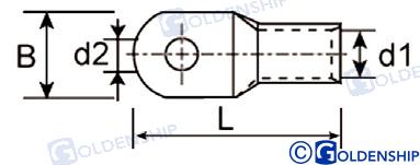 Terminal Cable Baterias (pack 10) Goldenship (Ref. GS11674)