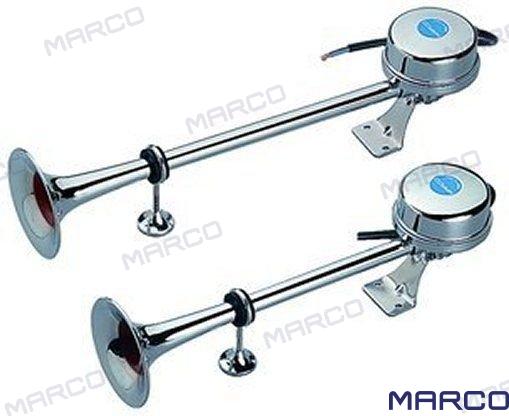Bocina Elect.tromp.doble 12V. Marco