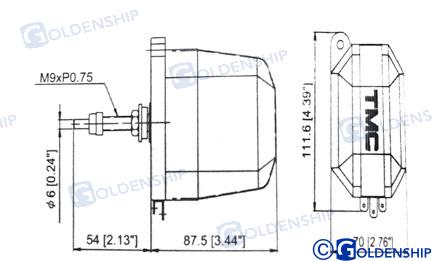 Motor Limpiaparabrisas WP.12V. Goldenship