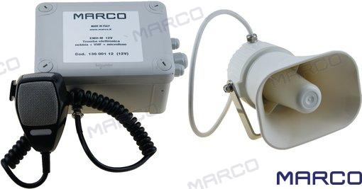 Megafono Electrónico 12V Niebla/vhs/micr Marco