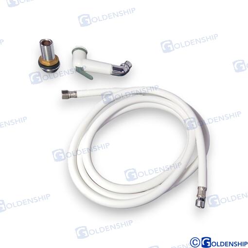 Ducha Leva Blanca (pvc 2.5 M) Goldenship