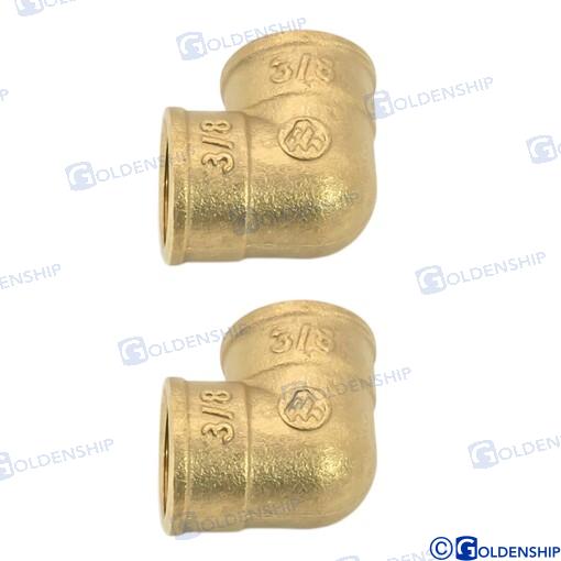 Codo Laton H/h 1 1/2" Goldenship