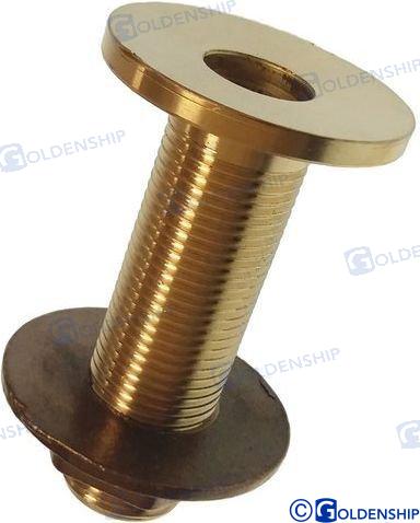 Pasacascos Laton Emp. 1-1/4" Goldenship