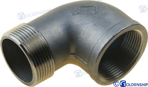Codo 90º M-h Inox 1-1/2 Goldenship