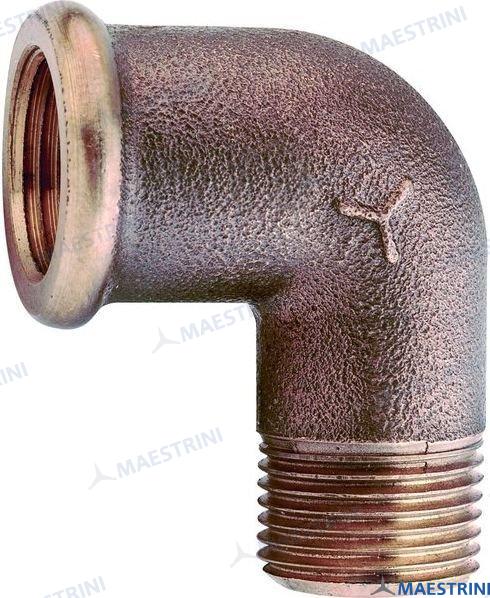 Codo Macho/hembra 90º Bronce 1 1/2" Maestrini