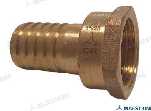 Entronque 1'' X 25 H. En Laton Cr Maestrini