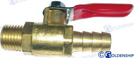 Valvula Combustible 1/4" M/h Goldenship