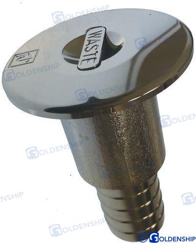 Toma Cubierta "waste" 38MM Lat. Cromado Goldenship