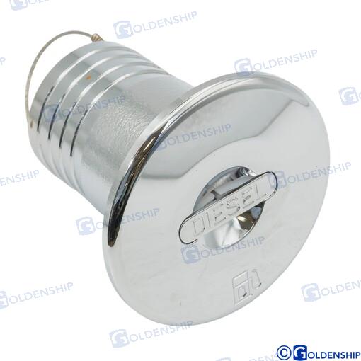 Toma Cubierta "diesel" 50MM Lat.cromado Goldenship