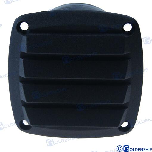 Rejilla Vent. Abs 85X85 /tubo 3" Negra Goldenship