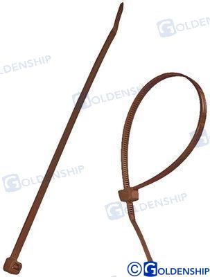 Abrazadera Nylon 100X2,5 Marron (100) Goldenship