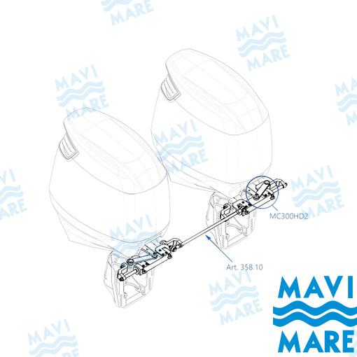 Barra Acoplamiento MC300HD/BHD Mavi Mare