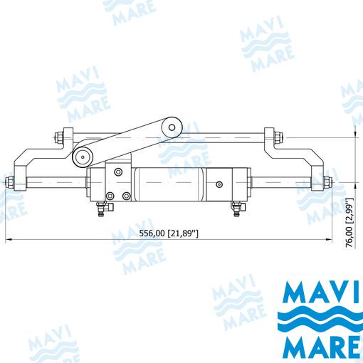 Cilindro MC300HD Dir. Hidr. GS41066 Mavi Mare MC300A