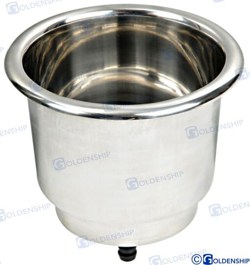Portavasos C/drenaje Inox Goldenship