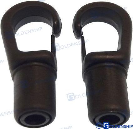 Gancho Mosqueton Negro 8 Mm (2) Goldenship