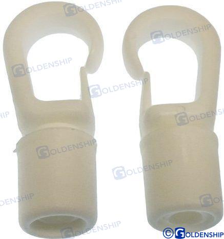 Gancho Mosqueton Blanco 8 Mm (2) Goldenship