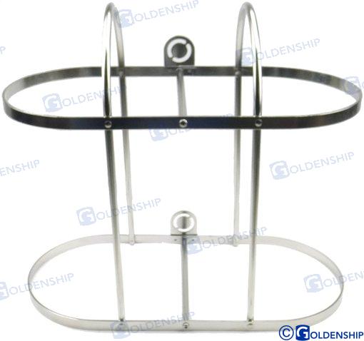 Soporte 2 Defensas Inox 2X30 Cm Goldenship