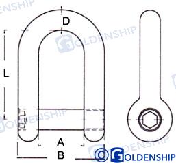 Grillete Allen Inox 12 Mm (5) Goldenship