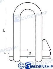 Grillete Automatico Inox 6 Goldenship