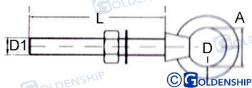 Cancamo M12*120 Un Perno Goldenship