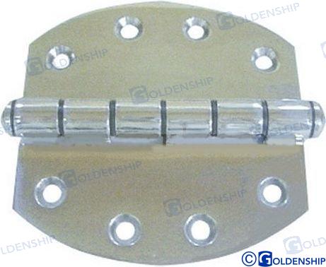 Bisagra Inox Oval 102X102 Goldenship