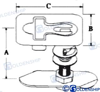 Tirador Inox "t" Cuad. 63X76 Goldenship
