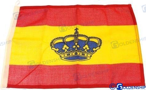 Bandera Española 20X30 C/corona Goldenship